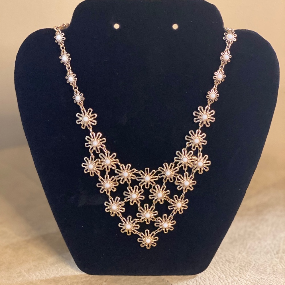 Gold-tone Flower Necklace